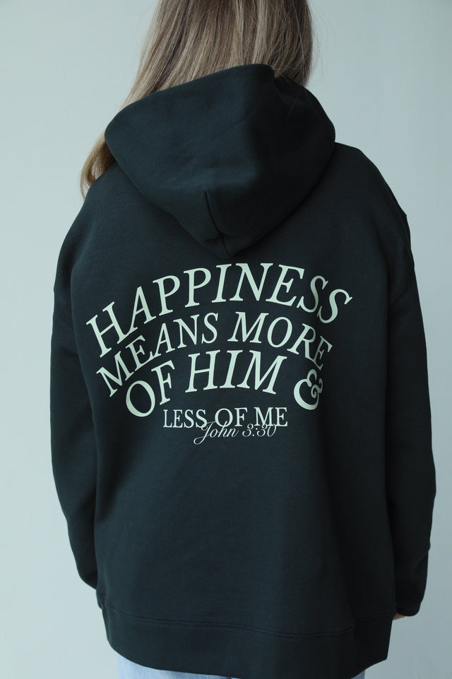 New Happiness Means Less of Me Hoodie