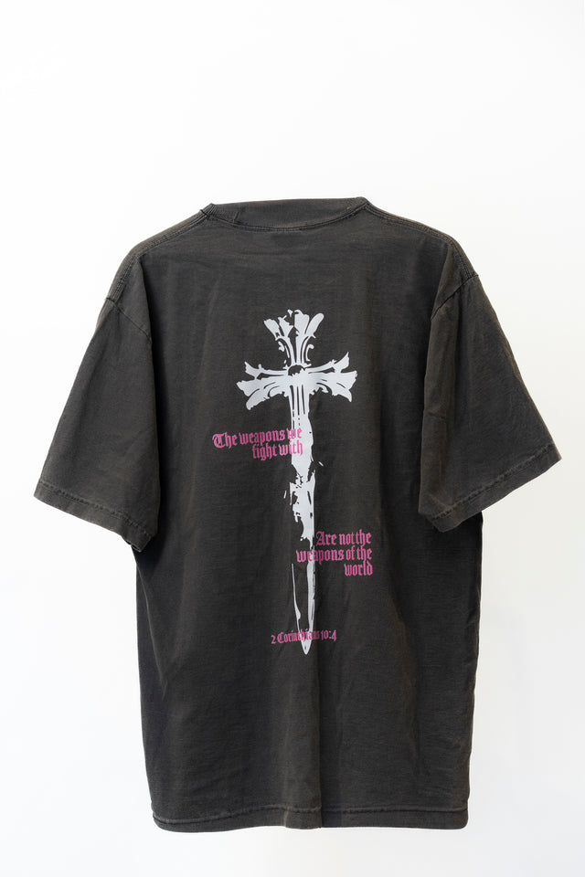 "He Has overcome" Grey Shirt