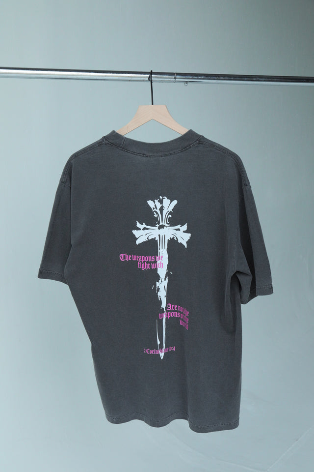 "He Has overcome" Grey Shirt